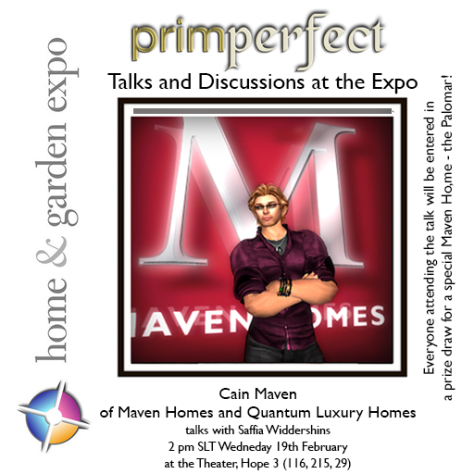 Cain Maven Talks at the Expo